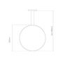 Lampa wisząca 1x23 W srebrna LA073X60in4ksilverDali Altavola Design Led Shape zdj.2