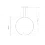 Lampa wisząca 1x23 W srebrna LA073X60in4ksilverdimm Altavola Design Led Shape zdj.2
