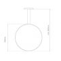 Lampa wisząca 1x23 W srebrna LA073X60in4ksilver Altavola Design Led Shape zdj.2