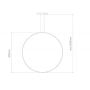 Lampa wisząca 1x30 W srebrna LA073X80in3ksilverdimm Altavola Design Led Shape zdj.2