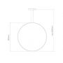 Lampa wisząca 1x30 W srebrna LA073X80in3ksilver Altavola Design Led Shape zdj.2