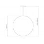 Lampa wisząca 1x30 W srebrna LA073X80in4ksilverDali Altavola Design Led Shape zdj.2