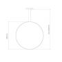 Lampa wisząca 1x30 W srebrna LA073X80in4ksilver Altavola Design Led Shape zdj.2