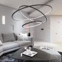 Lampa wisząca 3x99 W czarny LA075P80in4kblack Altavola Design Ledowe Okręgi zdj.7