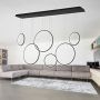 Lampa wisząca 6x130 W czarny LA076P180in3kblack Altavola Design Ledowe Okręgi zdj.7
