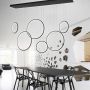Lampa wisząca 6x130 W czarny LA076P180in3kblack Altavola Design Ledowe Okręgi zdj.8