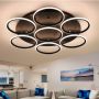 Lampa podsufitowa powyżej 6x86 W czarny LA078CE7out3kblack Altavola Design Ledowe Okręgi zdj.2