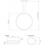 Lampa wisząca 1x22 W czarna LA073X40in4kblack22W Altavola Design Ledowe Okręgi zdj.2