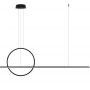 Lampa wisząca 2x30 W czarna LA087PX143403k30Wblack Altavola Design Linea zdj.1