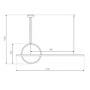 Lampa wisząca 1x23 W srebrna LA087PX143403ksilverdimm Altavola Design Led Shape zdj.2