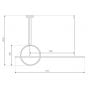 Lampa wisząca 1x23 W srebrna LA087PX143404ksilverdimm Altavola Design Led Shape zdj.2