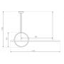 Lampa wisząca 1x23 W srebrna LA087PX143404ksilver Altavola Design Led Shape zdj.2