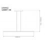 Lampa wisząca 1x16 W srebrna LA089P1003ksilverDali Altavola Design Led Shape zdj.2