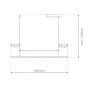 Lampa wisząca 1x12 W srebrna LA089P21003ksilverDali Altavola Design Led Shape zdj.2