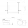 Lampa wisząca 1x15 W czarna LA089P21204kblack Altavola Design Linea zdj.2