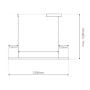 Lampa wisząca 1x15 W srebrna LA089P21204ksilverDali Altavola Design Led Shape zdj.2