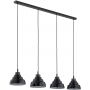 Lampa wisząca 4x15 W czarna-tytan 1858 Argon Ventura zdj.4
