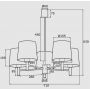 Lampa podsufitowa 5x15 W mosiądz 2169 Argon Ponte Plus zdj.2