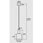 Lampa wisząca 1x15 W zielona 4217 Argon Sines zdj.2