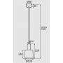 Lampa wisząca 1x15 W czarna 4219 Argon Sines zdj.2