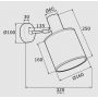 Kinkiet 1x15 W czarny 4279 Argon Herman zdj.2