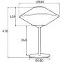 Lampa stołowa 1x15 W czarna 4284 Argon Troy zdj.2