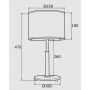 Lampa stołowa 1x15 W biała 4286 Argon Kaser zdj.2