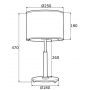 Lampa stołowa 1x15 W czarna 4289 Argon Metis zdj.2