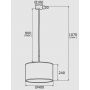 Lampa wisząca 1x15 W czarna 4341 Argon Karin zdj.2