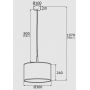 Lampa wisząca 1x15 W biała 4344 Argon Kaser zdj.2