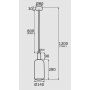 Lampa wisząca 1x15 W mosiądz 4356 Argon Sagunto zdj.2