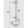 Lampa wisząca 1x15 W mosiądz 4358 Argon Sagunto zdj.2