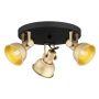 Lampa podsufitowa 3x7 W czarna 6243 Argon Lenora zdj.1