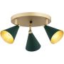 Lampa podsufitowa 3x7 W zielona 6245 Argon Lucinda zdj.1