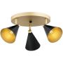 Lampa podsufitowa 3x7 W czarna 6262 Argon Lucinda zdj.1