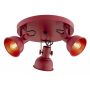 Lampa podsufitowa 3x7 W czerwona 6264 Argon Lenora zdj.1