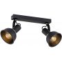 Lampa podsufitowa 2x7 W czarna 7037 Argon Twist zdj.1