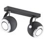 Lampa podsufitowa 2x5 W czarna 751 Argon Kos zdj.1