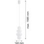 Lampa wisząca 1x6 W biała-opal 8785 Argon Orlando Plus zdj.3