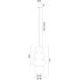Lampa wisząca 1x6 W opal-beżowa 8786 Argon Orlando Plus zdj.2