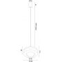 Lampa wisząca 1x4.5 W zielona 8815 Argon Tevo zdj.2