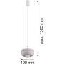 Lampa wisząca 1x4.5 W beżowa 8814 Argon Tevo zdj.3