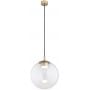 Lampa wisząca 1x12 W przezroczysta-złota 8828 Argon Sacramento zdj.1