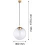 Lampa wisząca 1x12 W przezroczysta-złota 8828 Argon Sacramento zdj.3