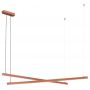 Lampa wisząca 2x74 W brązowa 8837 Argon Miami zdj.1