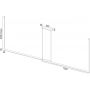 Lampa wisząca 2x74 W czarna 8838 Argon Miami zdj.2