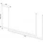 Lampa wisząca 2x74 W czarna 8838 Argon Miami zdj.3
