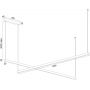 Lampa wisząca 2x74 W czarna 8838 Argon Miami zdj.4