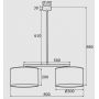 Lampa podsufitowa 2x15 W biała 900 Argon Karin zdj.2