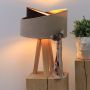 Lampa stołowa 1x60 W złota-drewno-brązowa-beżowa 060S019 BPS Koncept Galaxy zdj.8